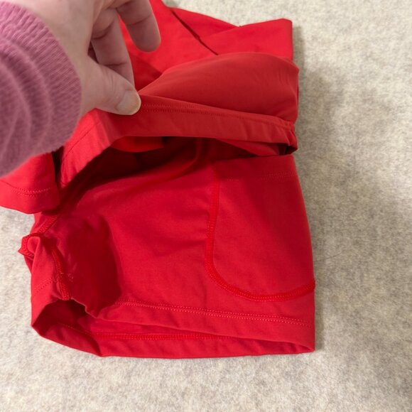 Halara Athletic Skort Shorts Red Built-In Shorts Pocket Activewear S NWT - Picture 6 of 13